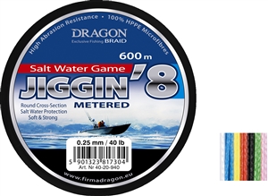 Zdjęcie Plecionki DRAGON Salt Water Game Jiggin'8 600m