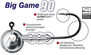 Zdjęcie Główki Jigowe MUSTAD Big Game opakowania 3szt.