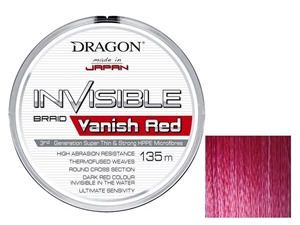 Zdjęcie Plecionki DRAGON Invisible VANISH RED