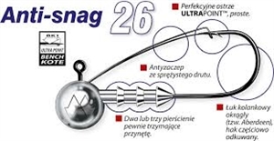 Zdjęcie Główki Jigowa MUSTAD ANTI-SNAG 20szt./op