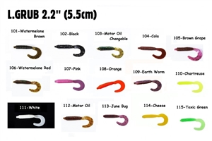 Zdjęcie Gumy L.BAITS L.Grub 5.5cm 12szt./op.