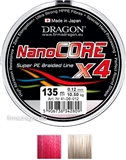 Plecionki DRAGON Nano Core X4 Jasnoszara
