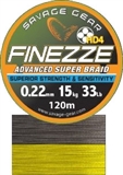 Plecionki SAVAGEAR Finezze HD4 Braid 120m SZARA